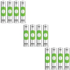 12 x GP AAA ReCyKo Rechargeable  Batteries 950mAh 1.58 per battery