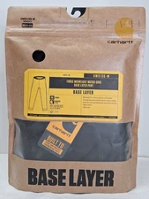 Carhartt Force Midweight Base Layer Pant Black Micro-Grid Women's Size M (8-10)