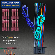 NEW WIRE HARNESS FOR JVC KWV830BT KW-V830BT Car Receiver Kit With Connectors