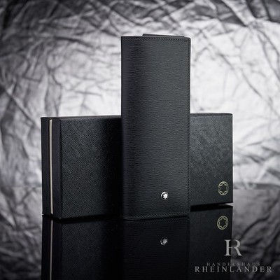 Montblanc Leather Goods Meisterstück 4810 Double Pen Pouch Button Black 129259