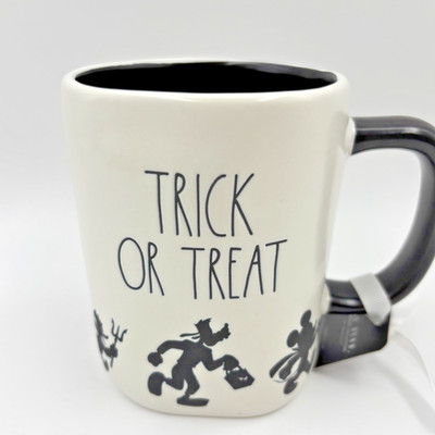 Rae Dunn DISNEY Mickey Mouse & Gang Trick Or Treat Halloween Mug 2025 NEW 