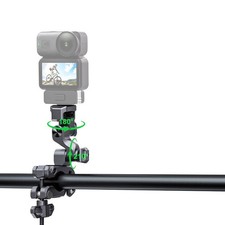 Aluminum Bike Handlebar Clamp with 1/4 Screw Camera Mount for GoPro /Insta360