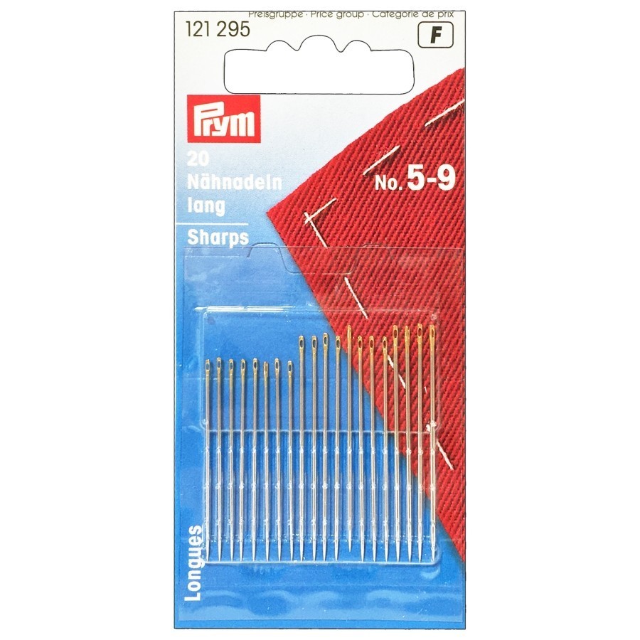Prym Sewing Needles 20 Pieces Hand Sewing Sharp Point