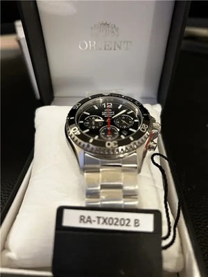 Orient RA-TX0202B Quartz Chronograph Black Dial Men Watch
