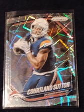 2025 Panini Prizm Football Silver Lazer Prizm - #163 Courtland Sutton - Denver