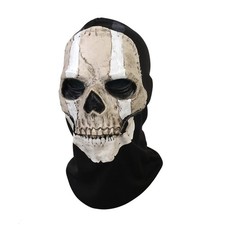 Creepy Halloween Ghost Skull Mask for Men Adult Realistic Latex Helmet Scary ...