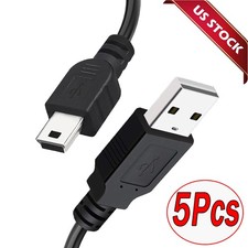 1-5Pcs 3FT Mini USB Data Sync Charger Charging Cable Cord SatNavs, Dash Cam