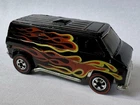 Hot Wheels Redline 1974 Super Van Black With Flames Hong Kong Vintage