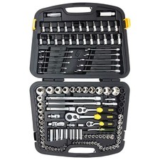 120-Pieces STANLEY 91-931 Master Tool Set Mechanic Tool Kit for Professional Use