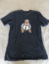 CHIVE Chris Farley SNL Matt Foley Van Down by The River Blue T-Shirt Size large