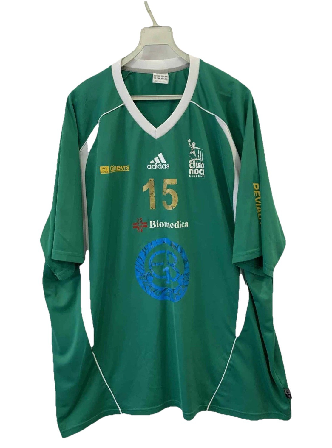 Adidas Club Noci Green Soccer Jersey #15 XXL 2XL Made in Vietnam Rare Vtg Kit#17