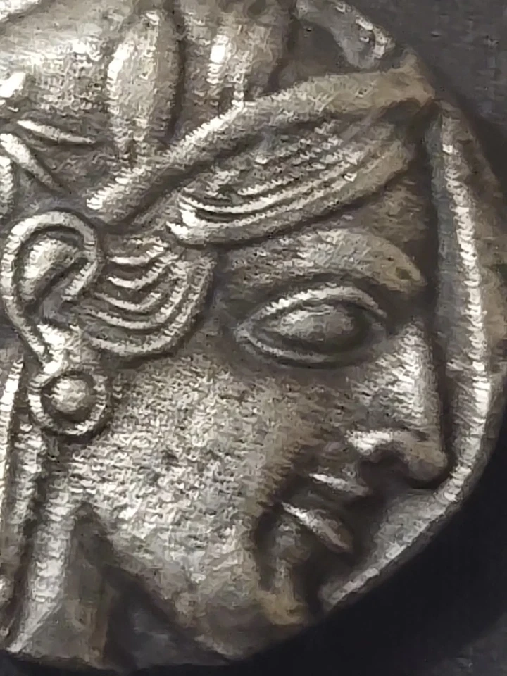 440-404 BC Attica Athens OWL AR Tetradrachm Ancient Greek Coin. - Image 4 of 4