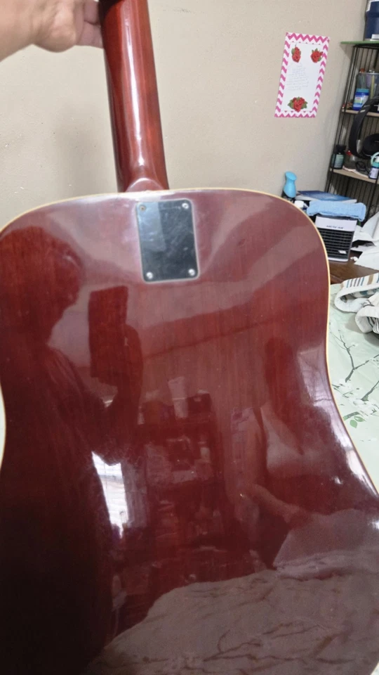 Acoustic Guita Finish Rose Voxton Guitar Think Is a 70s Model 12 String. - Image 2 of 4