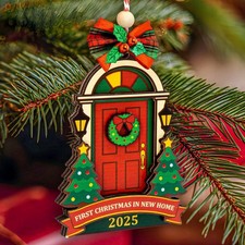 New Home Ornament 2025 - Our First Home Ornament 2025 for Christmas Tree Decorat