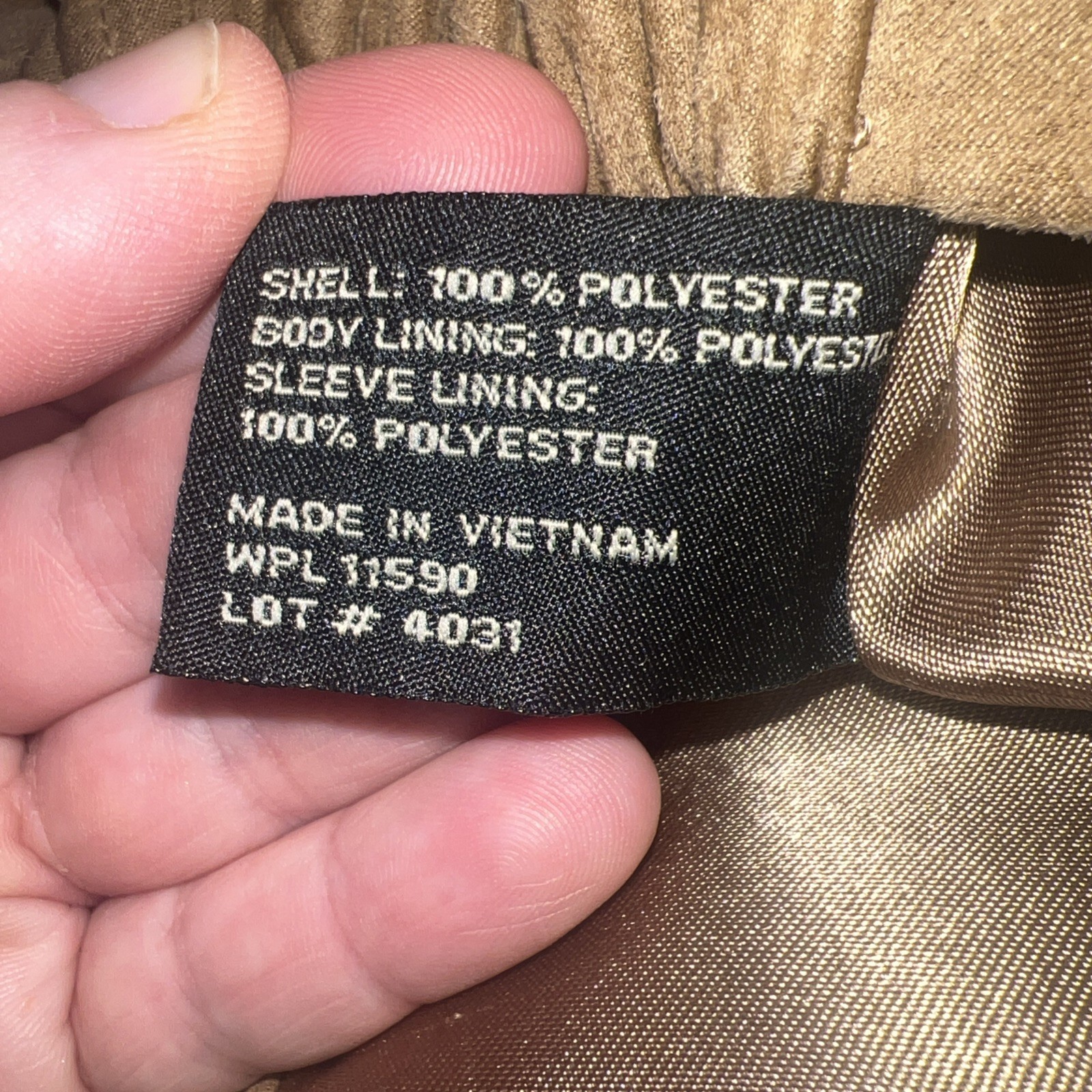 Weatherproof  Suede Jacket Medium Camel Brown Fas… - image 19