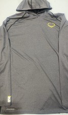 EvoShield Mens Grey Longsleeve Tech Stretch Hoodie Size XL Baselayer Athletic