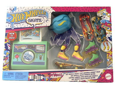 Hot Wheels Skate 90's Rewind And Grind Pack Mattel Skateboards Retro Camera 