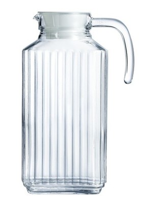 NEW  Luminarc Glass 60 Oz. Liquid/ Refrigerator Pitcher/Container W/ Lid