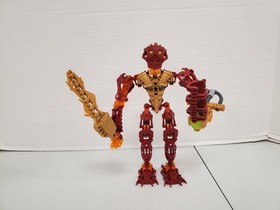 Lego 8727 Bionicle  Toa Inika Toa Jaller  Figure with 4 Zamor Ball SWORD WORKS
