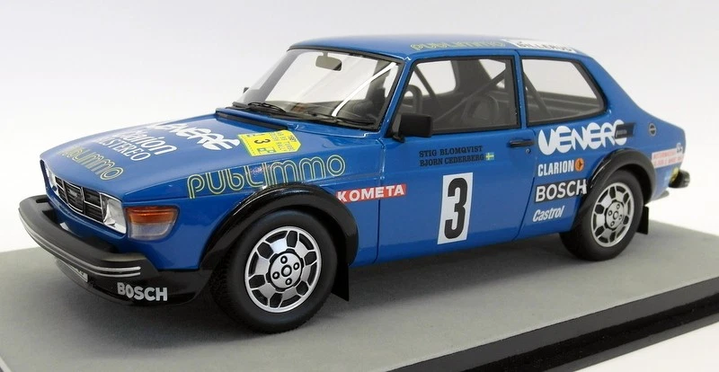 Tecnomodel 1/18 Scale T18-91D Saab 99 Turbo Swedish Rally 1981 #3 Blomqvist - Image 2 of 4