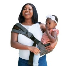 Boppy Comfy Hold Cross-Body Hip Seat Baby Carrier - Dark Gray