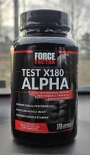 Force Factor Test X180 Alpha - build lean muscle mass - 120 capsules 