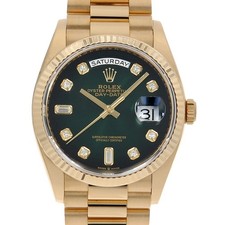Rolex Day-Date 36 128238 Green Graduated Diamond