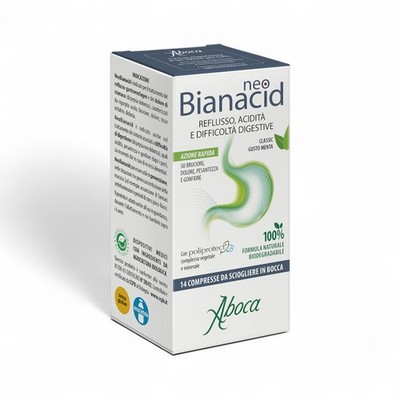 Aboca NeoBianacid Rapid Action Reflux Acidity Digestive Difficulty 14 Cpr