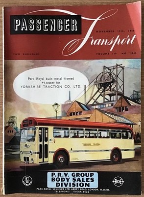 PASSENGER TRANSPORT Magazine 12 NOV 1958 #3036  LEYLAND ATLANTEAN ROAD TEST