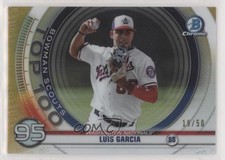2020 Bowman Scouts Top 100 Chrome Gold Refractor 19/50 Luis Garcia #BTP-95 8t7