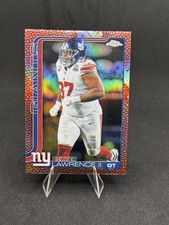 2025 Topps Chrome Leather Refractor Dexter Lawrence #230 New York Giants