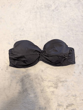 Victoria's Secret Size 34C Black Bandeau Strapless Bikini Top