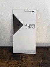Original OEM Nintendo DS Operations Manual - Very Good Condition