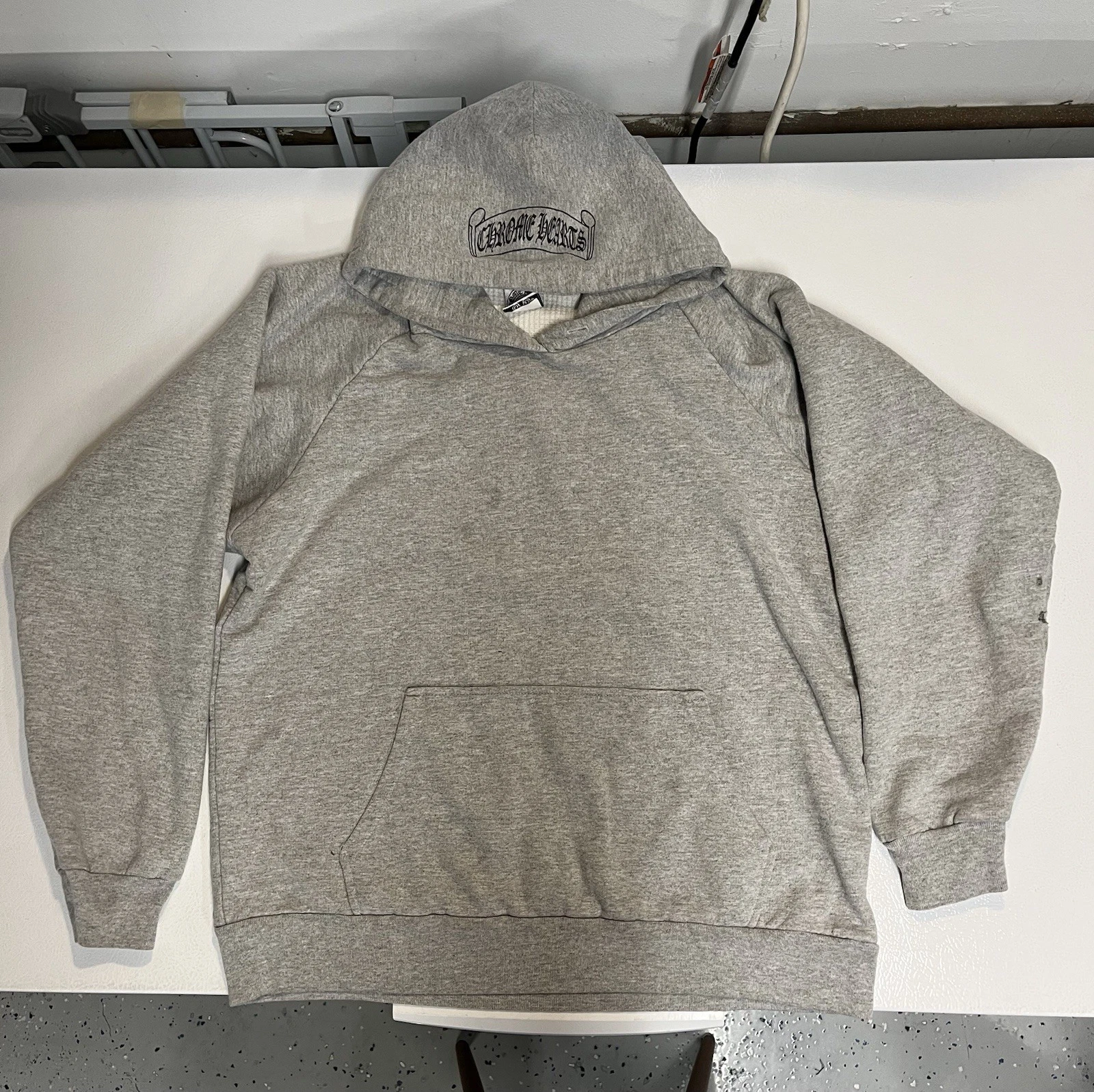 Felpa con cappuccio maglione termico Camber Chrome Hearts vintage grigio