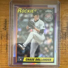 Topps 2025 Chrome Update Chase Dollander Rockies Rookie #90CU-16