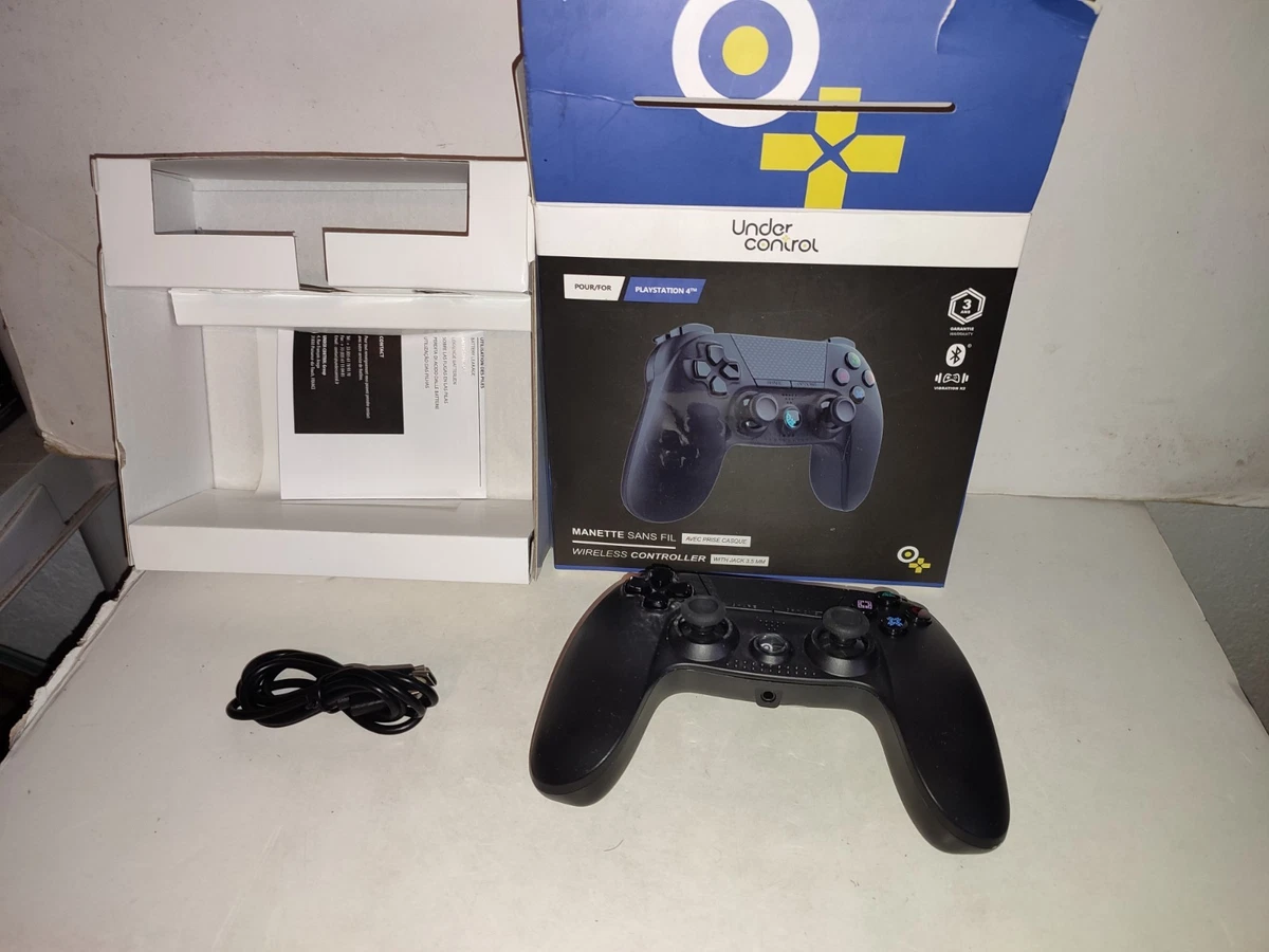 Manette PS3 Sans Fil Avec Câble - Batterie HS Mais Fonctionnelle Branchée - Occasion