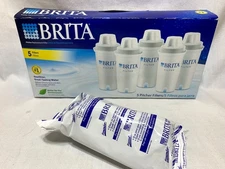 6 Sealed Brita Water Filters Standard Fits Pitchers Dispensers Genuine #766229