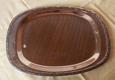 WMF Tablett Cromargan Serviertablett Servierschale Baroque 34,5 x 25,5 cm