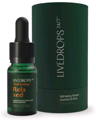 Relaxed Essential Oil Blend - Tranquil Scent of Lavender, Myrrh & Cedarwood - Ar