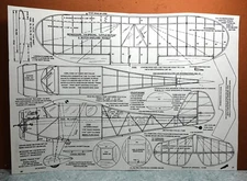 110 SPECIAL LITTLE BUTCH BALSA FREE FLIGHT MODEL AIRPLANE PLANS 13" WINGSPAN