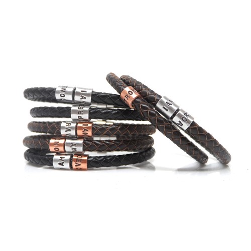Motivational I Am Enough Leather Bracelet – Positive Affirmation - Gift Boxed - Picture 3 of 5