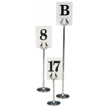 10 X STAINLESS STEEL WEDDING TABLE NUMBER NAME STANDS VARIOUS SIZES EVENT
