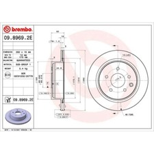1x Bremsensatz, Scheibenbremse BREMBO KT 08 020 passend für NISSAN INFINITI