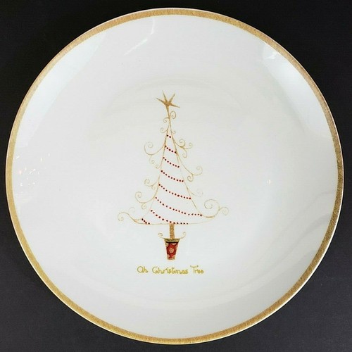 Debbie Tayler-Kerman Cert Intl Let It Snow Dessert Plates 8 1/2" Set Of 4 IOB - Picture 7 of 9