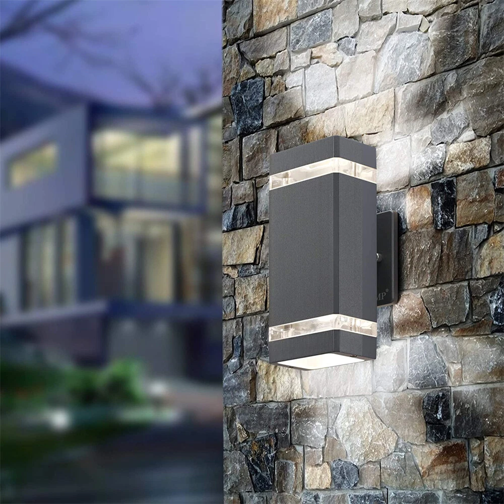 Up Down Lights LED Wall Lights Security Garden Lights Outdoor Porch FrontDoor UK