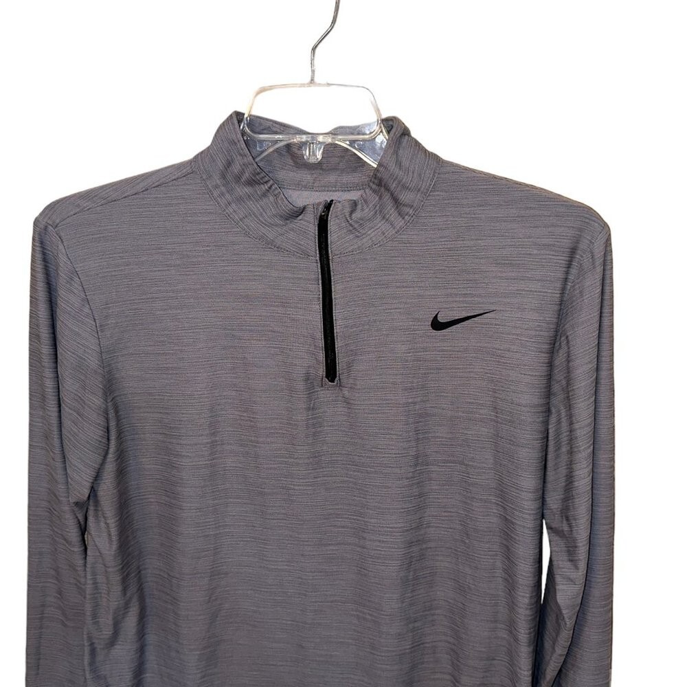 SACAI X NIKE Nike Uomo Dri Fit Quarter Zip Grigio Pullover Giacca Leggera Taglia Media