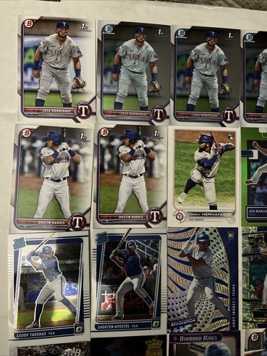 Texas Rangers MLB 25 Card Lot - Picture 2 of 6