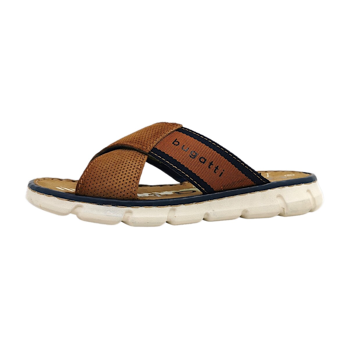 Мужские туфли-мюли Bugatti коричневого цвета в стиле кэжуал 9590₽