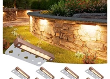 2 VOLISUN 8 Pack 7 Inch Retaining Wall Lights,