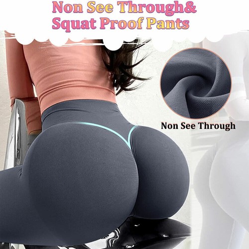 Womens Gym Fitness Leggings High Waist Compression Training Sport Yoga Pants - Picture 15 of 66